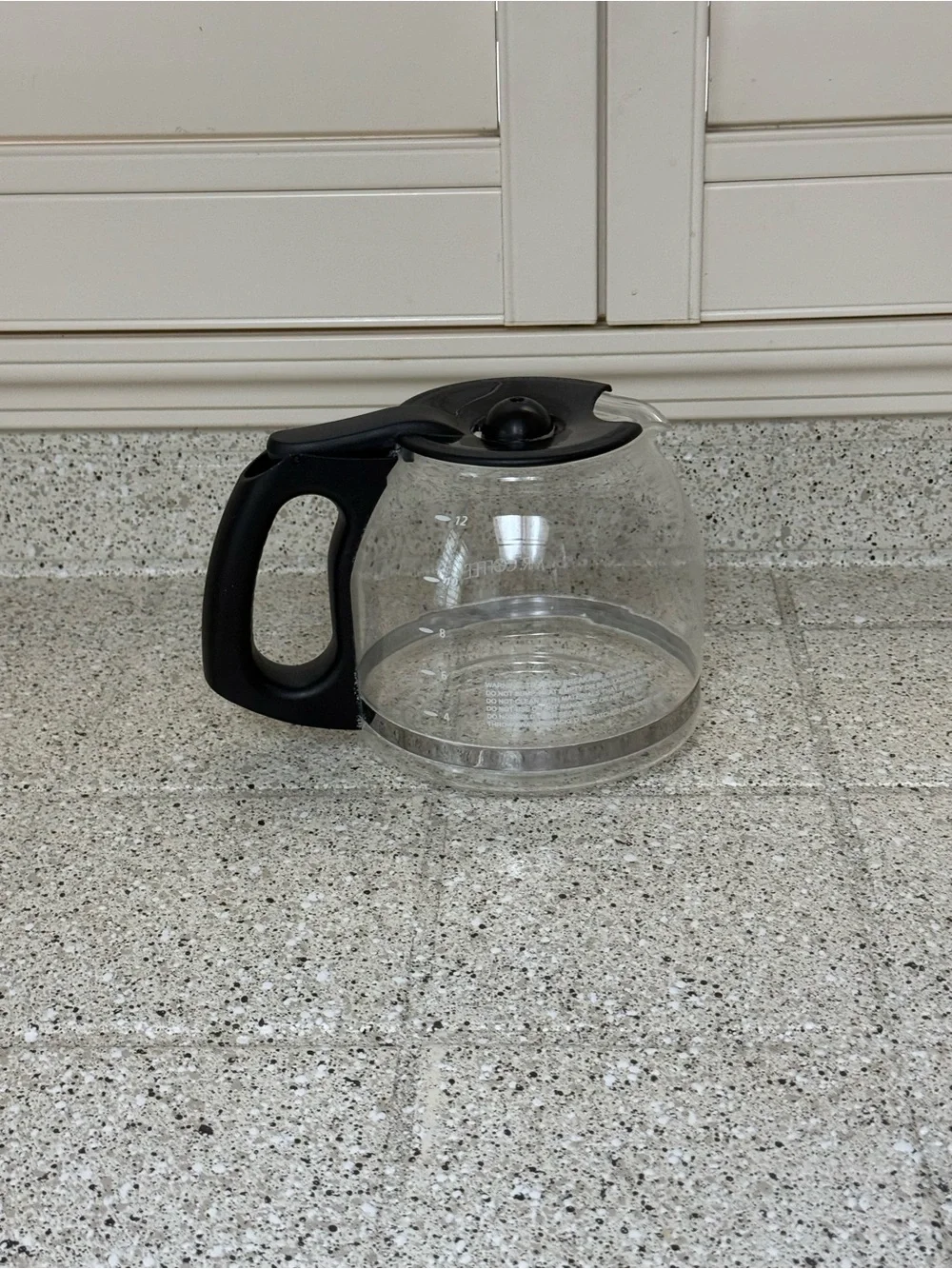 Mr. Coffee 12-Cup Glass Coffee Carafe with Black Handle and Lid